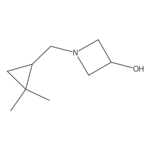 1-[(2,2-Dimethylcyclopropyl)methyl]azetidin-3-ol结构式