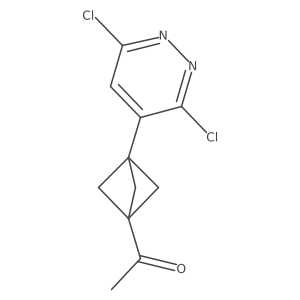1-(3-(3,6-Dichloropyridazin-4-yl)bicyclo[1.1.1]pentan-1-yl)ethan-1-one结构式