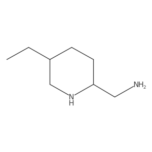 (5-Ethylpiperidin-2-yl)methanamine结构式