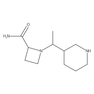1-[1-(Piperidin-3-yl)ethyl]azetidine-2-carboxamide结构式