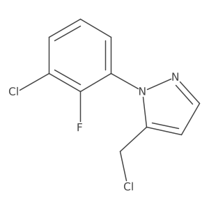 1-(3-chloro-2-fluorophenyl)-5-(chloromethyl)-1H-pyrazole Structure