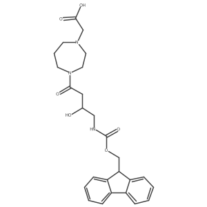 2-{4-[4-({[(9H-fluoren-9-yl)methoxy]carbonyl}amino)-3-hydroxybutanoyl]-1,4-diazepan-1-yl}acetic acid结构式