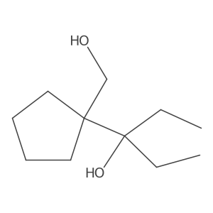 3-[1-(Hydroxymethyl)cyclopentyl]pentan-3-ol结构式