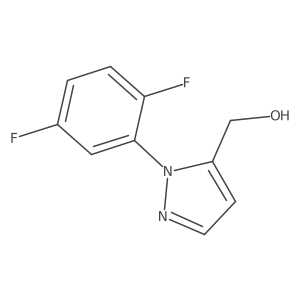 [1-(2,5-difluorophenyl)-1H-pyrazol-5-yl]methanol结构式