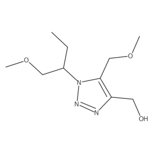 [1-(1-methoxybutan-2-yl)-5-(methoxymethyl)-1H-1,2,3-triazol-4-yl]methanol结构式