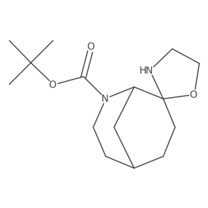 Tert-butyl 8-azaspiro[bicyclo[3.3.1]nonane-2,2'-[1,3]oxazolidine]-8-carboxylate Structure