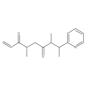 N-methyl-N-({methyl[1-(pyridin-2-yl)ethyl]carbamoyl}methyl)prop-2-enamide Structure