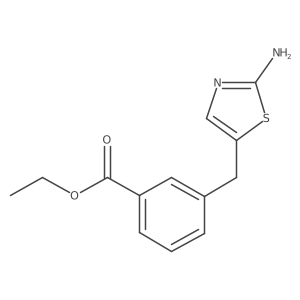 Ethyl 3-[(2-amino-1,3-thiazol-5-yl)methyl]benzoate Structure