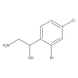 (1S)-2-amino-1-(2-bromo-4-chlorophenyl)ethan-1-ol Structure