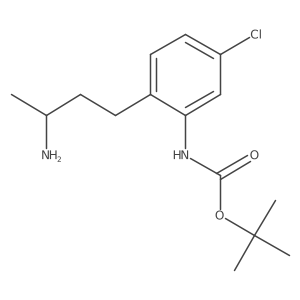 tert-butyl N-{2-[(3S)-3-aminobutyl]-5-chlorophenyl}carbamate Structure