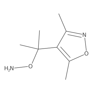 O-[2-(dimethyl-1,2-oxazol-4-yl)propan-2-yl]hydroxylamine Structure