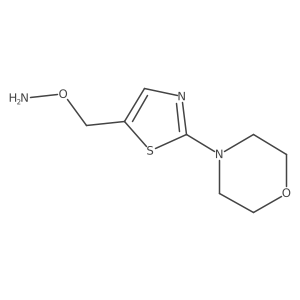 O-{[2-(morpholin-4-yl)-1,3-thiazol-5-yl]methyl}hydroxylamine Structure