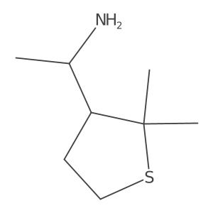 1-(2,2-Dimethylthiolan-3-yl)ethan-1-amine Structure