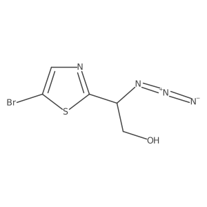 2-Azido-2-(5-bromo-1,3-thiazol-2-yl)ethan-1-ol Structure