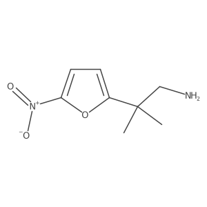 2-Methyl-2-(5-nitrofuran-2-yl)propan-1-amine结构式