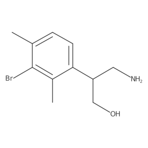 3-Amino-2-(3-bromo-2,4-dimethylphenyl)propan-1-ol Structure