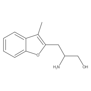 2-Amino-3-(3-methyl-1-benzofuran-2-yl)propan-1-ol Structure