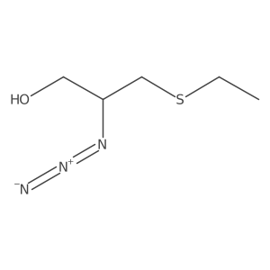2-Azido-3-(ethylsulfanyl)propan-1-ol结构式