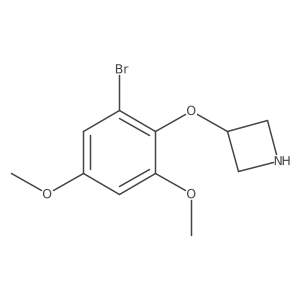 3-(2-Bromo-4,6-dimethoxyphenoxy)azetidine Structure
