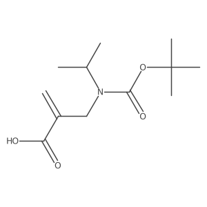 2-({[(Tert-butoxy)carbonyl](propan-2-yl)amino}methyl)prop-2-enoic acid Structure