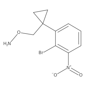 O-{[1-(2-bromo-3-nitrophenyl)cyclopropyl]methyl}hydroxylamine结构式