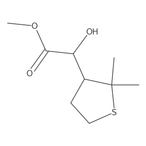 Methyl 2-(2,2-dimethylthiolan-3-yl)-2-hydroxyacetate结构式