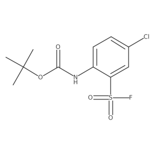 tert-butyl N-[4-chloro-2-(fluorosulfonyl)phenyl]carbamate结构式