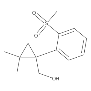 [1-(2-Methanesulfonylphenyl)-2,2-dimethylcyclopropyl]methanol Structure