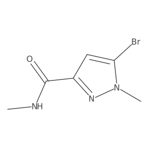 5-Bromo-N,1-dimethyl-1H-pyrazole-3-carboxamide结构式