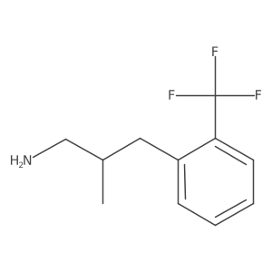(2S)-2-Methyl-3-[2-(trifluoromethyl)phenyl]propan-1-amine结构式