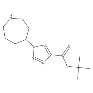 Tert-butyl 1-(azepan-4-yl)triazole-4-carboxylate结构式