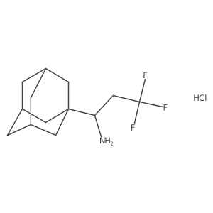1-(Adamantan-1-yl)-3,3,3-trifluoropropan-1-amine hydrochloride结构式