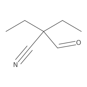 2-Ethyl-2-formylbutanenitrile结构式