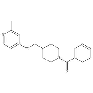 4-{[1-(Cyclohex-3-ene-1-carbonyl)piperidin-4-yl]methoxy}-2-methylpyridine结构式