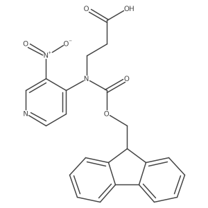 3-({[(9H-fluoren-9-yl)methoxy]carbonyl}(3-nitropyridin-4-yl)amino)propanoic acid结构式