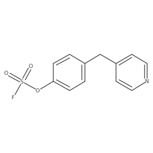 4-[(4-Fluorosulfonyloxyphenyl)methyl]pyridine结构式