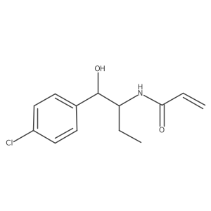 N-[1-(4-Chlorophenyl)-1-hydroxybutan-2-yl]prop-2-enamide结构式