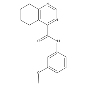 N-(3-Methoxyphenyl)-5,6,7,8-tetrahydroquinazoline-4-carboxamide Structure