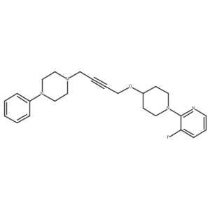 1-(4-{[1-(3-Fluoropyridin-2-yl)piperidin-4-yl]oxy}but-2-yn-1-yl)-4-phenylpiperazine Structure