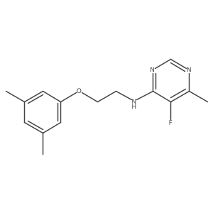 N-[2-(3,5-dimethylphenoxy)ethyl]-5-fluoro-6-methylpyrimidin-4-amine Structure