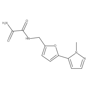N'-{[5-(1-methyl-1H-pyrazol-5-yl)furan-2-yl]methyl}ethanediamide结构式