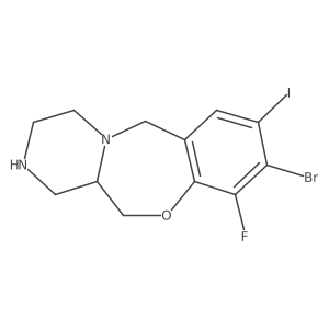 (12aR)-9-bromo-10-fluoro-8-iodo-1,2,3,4,12,12a-hexahydro-6H-pyrazino[2,1-c][1,4]benzoxazepine Structure