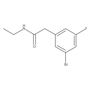 2-(3-Bromo-5-fluorophenyl)-N-ethylacetamide结构式