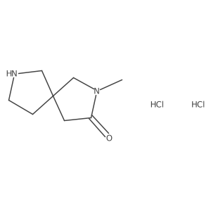 2-Methyl-2,7-diazaspiro[4.4]nonan-3-one dihydrochloride Structure