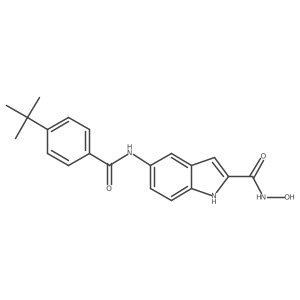 5-(4-(tert-Butyl)benzamido)-N-hydroxy-1H-indole-2-carboxamide Structure