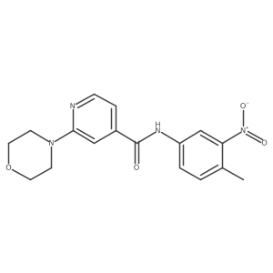 N-(4-methyl-3-nitrophenyl)-2-morpholinopyridine-4-carboxamide Structure