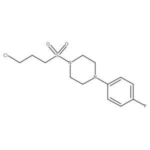 1-[(3-Chloropropyl)sulfonyl]-4-(4-fluorophenyl)piperazine结构式