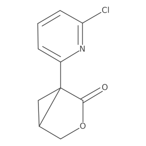 (1S,5R)-1-(6-Chloropyridin-2-yl)-3-oxabicyclo[3.1.0]hexan-2-one Structure