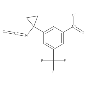 1-(1-Isocyanatocyclopropyl)-3-nitro-5-(trifluoromethyl)benzene Structure