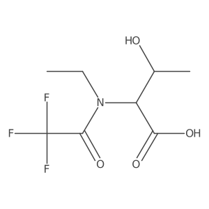 (2S,3R)-2-(N-ethyl-2,2,2-trifluoroacetamido)-3-hydroxybutanoic acid Structure
